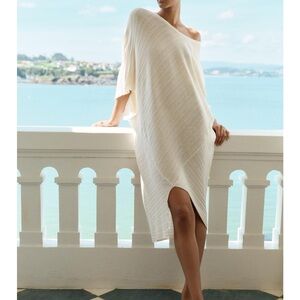 Zara Asymmetrical knit tunic dress L/XL New